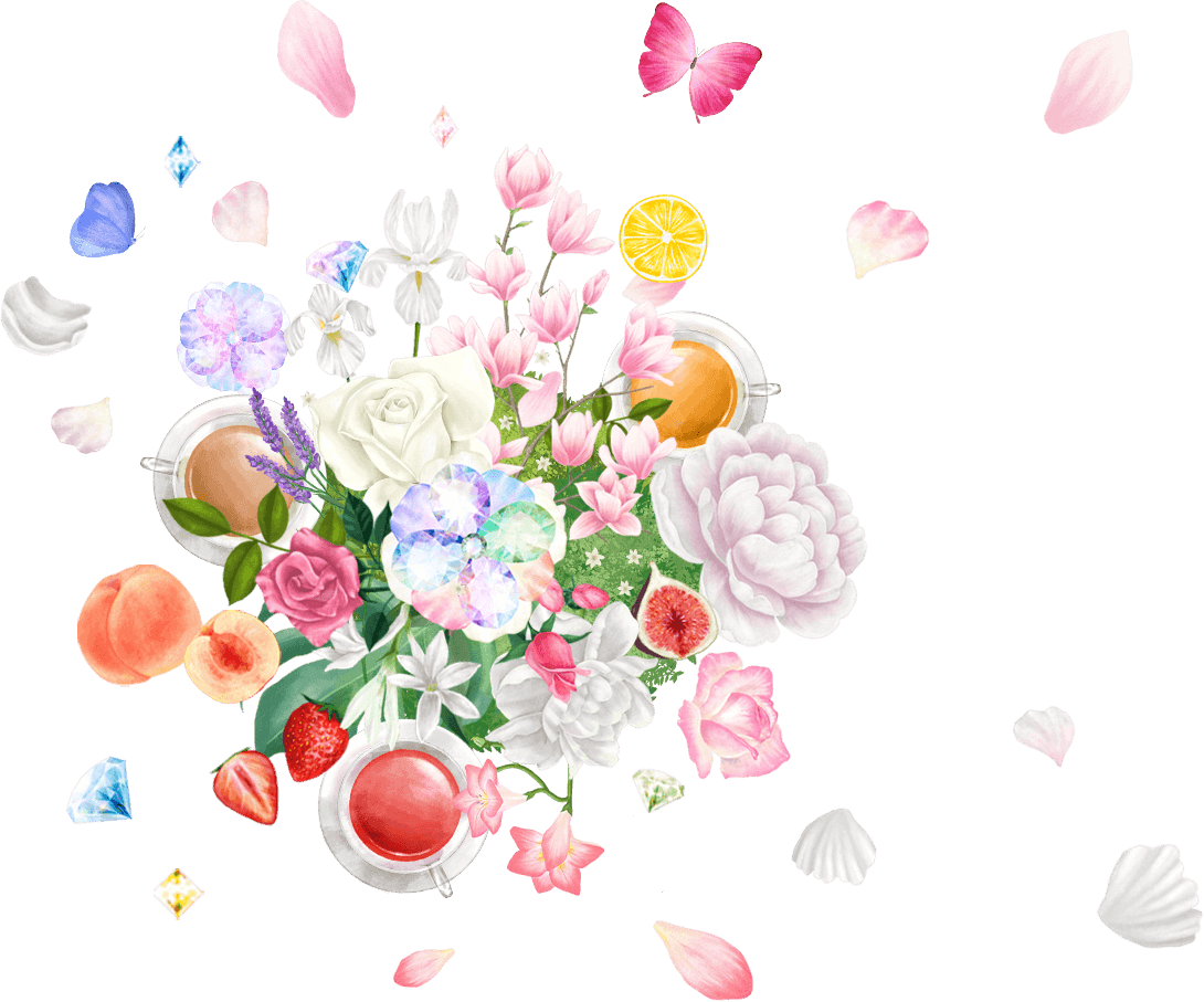 イラスト：ドームを開けて咲き乱れるCrystal Bloom
