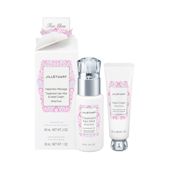 Happiness Message Treatment Hair Mist & Hand Cream White Floral